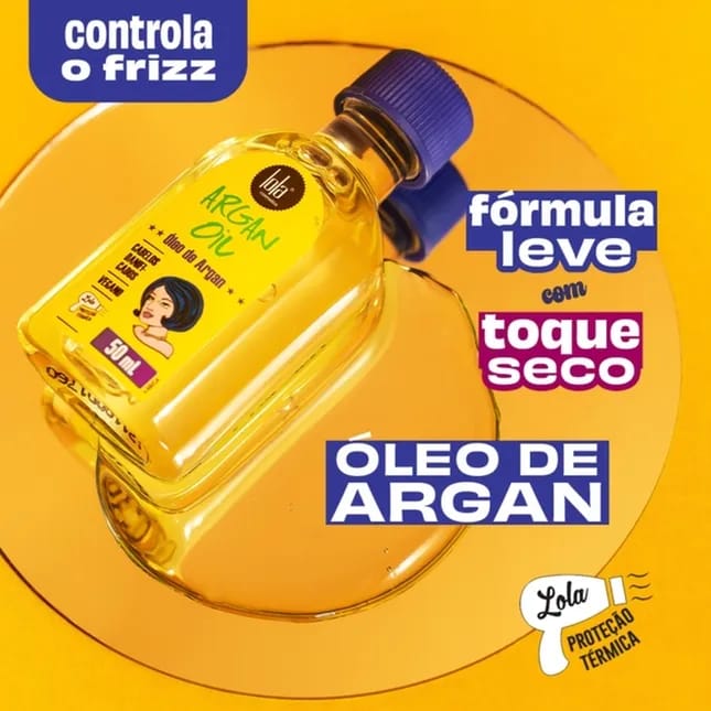 Óleo Argan Oil | Reparação e Brilho | Lola Cosmetics