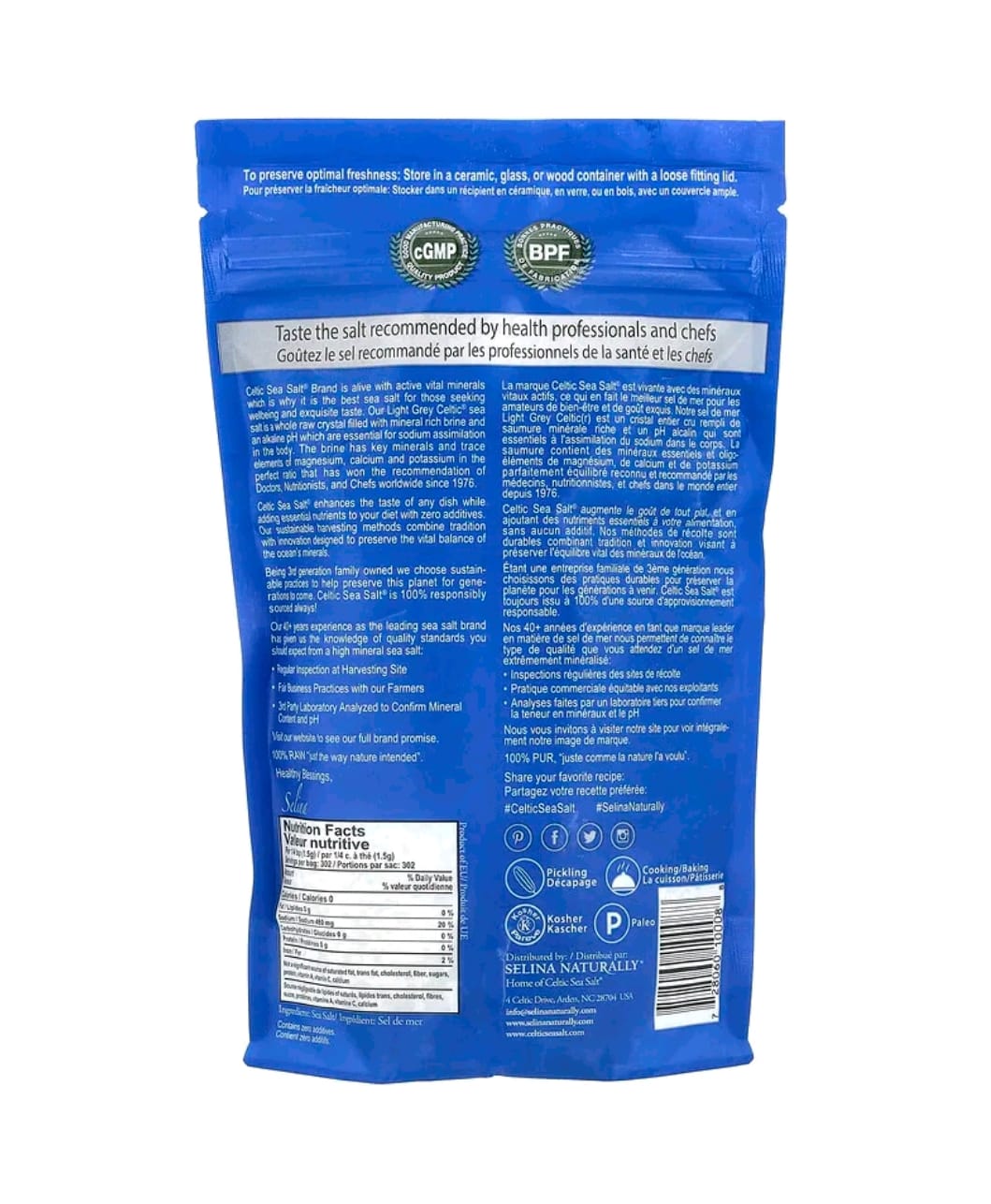 Sal Marinho Mineral – Integral, Não Refinado e Rico em Minerais Essenciais (454 g)