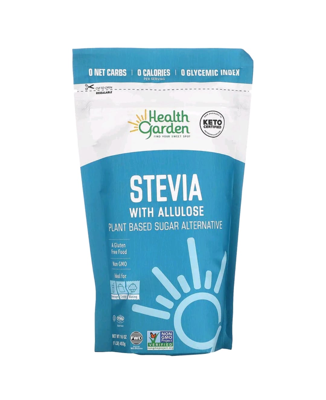 Stévia com Alulose, 453 g
