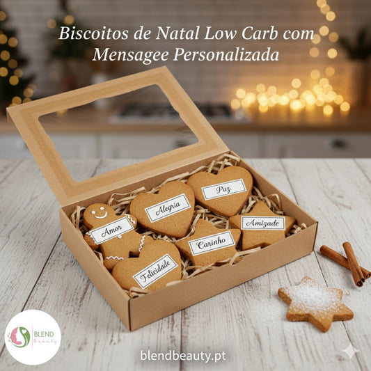 Mensageiros de Natal – Caixa Especial Low Carb (6 Biscoitos Artesanais Sem Açúcar,Sem glúten)