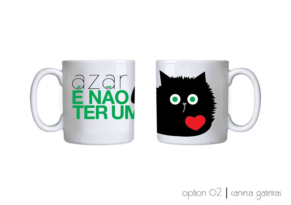 Caneca gato preto