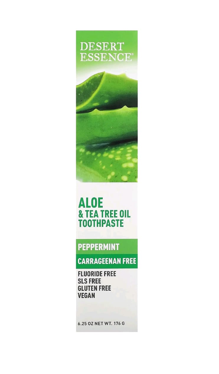 Pasta Natural Desert Essence Aloe & Tea Tree – Regeneradora e Antisséptica (176g)