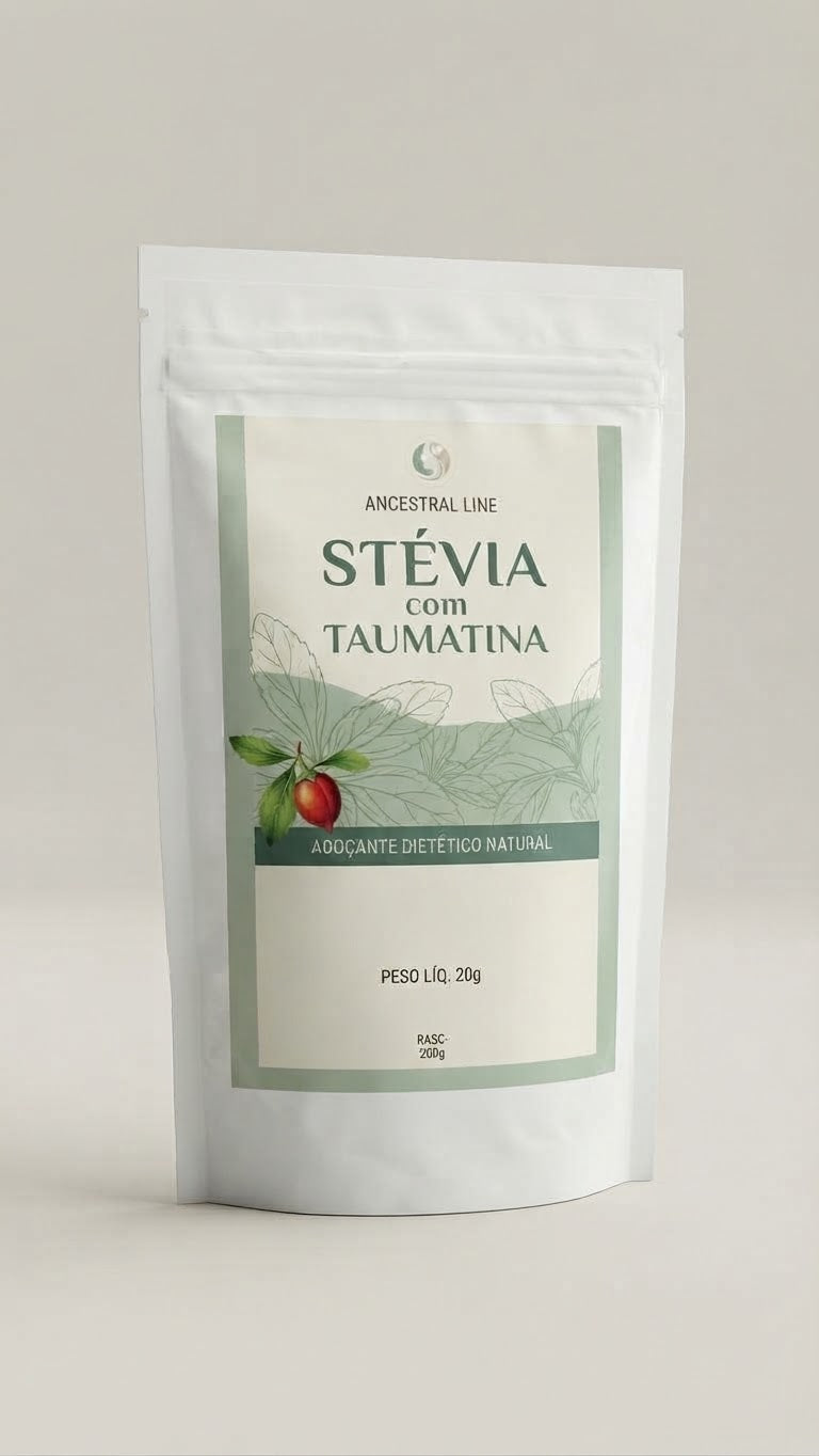 Adoçante Stevia e Taumatina 100% Natural - Zero Sabor Residual