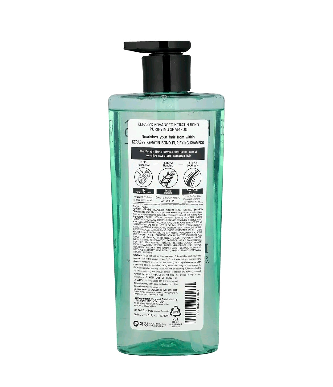 Kerasys, Advanced, Shampoo Keratin Bond, Purificante, 600 ml