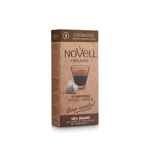 Café Novell Orgânico Cremoso – 10 Cápsulas Compostáveis