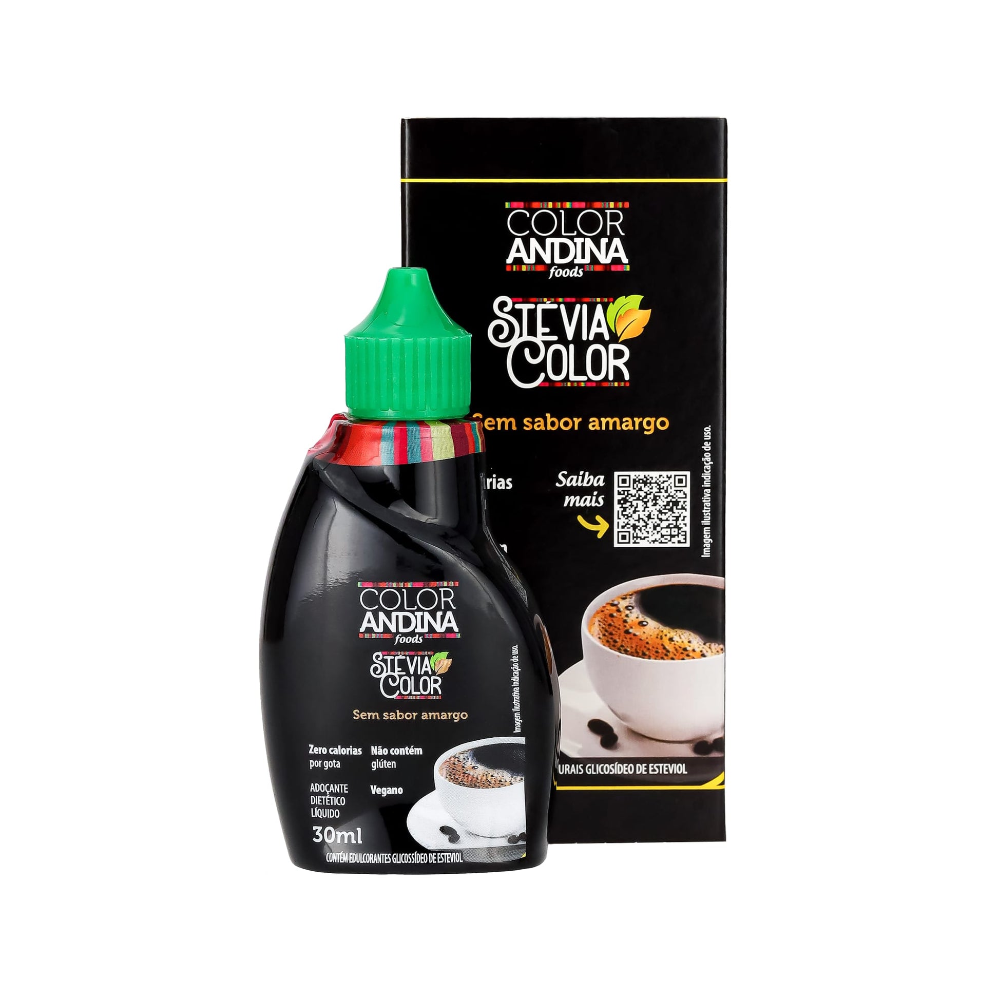 stevia pode ir ao fogo Adoçante stevia líquido Color Andina 30ml – 100% Natural – Blend Beauty Cosméticos e Suplementos