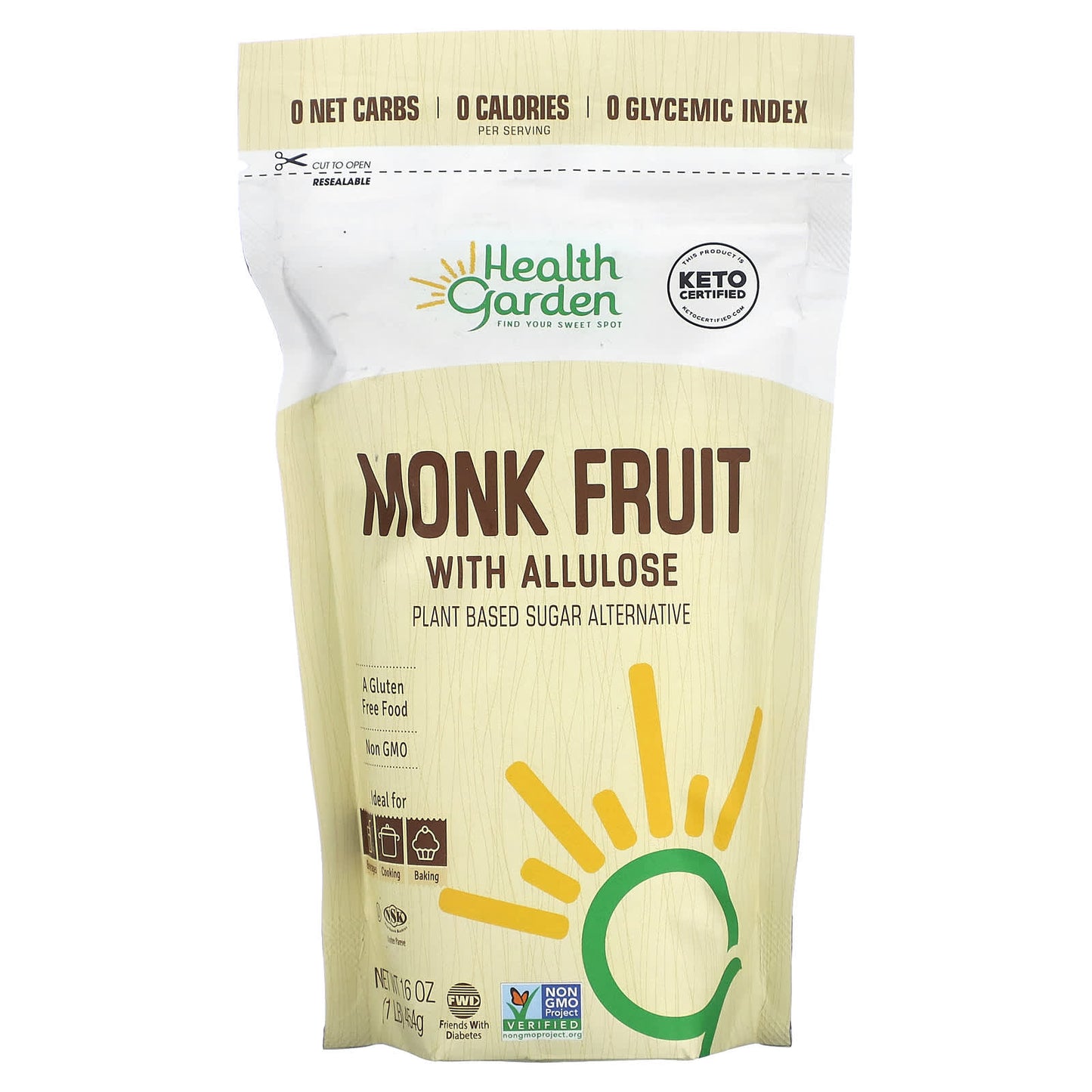 Adoçante monk fruit com allulose