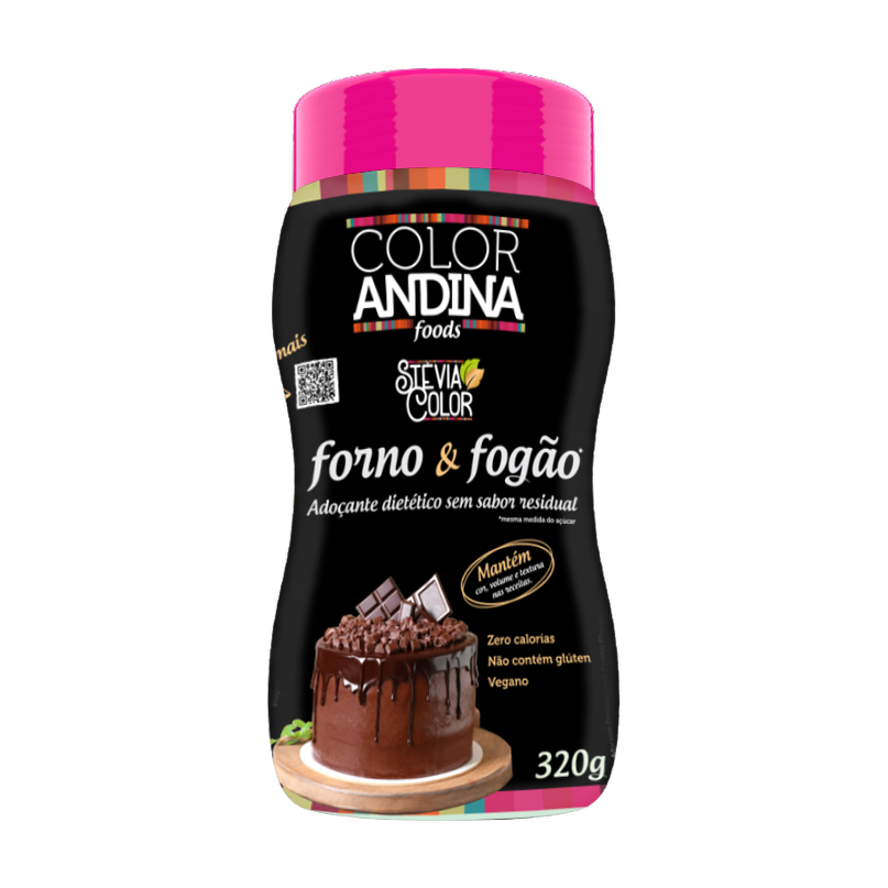 Adoçante Stévia Culinário | Color Andina | Forno E Fogão 320g