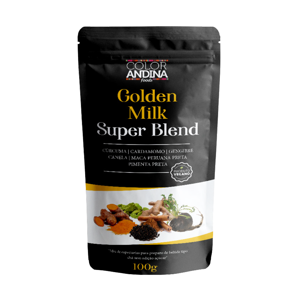 GOLDEN MILK (SUPER BLEND) COLOR ANDINA FOODS 100G