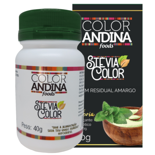 Adoçante stévia color andina 100% natural zero acucares