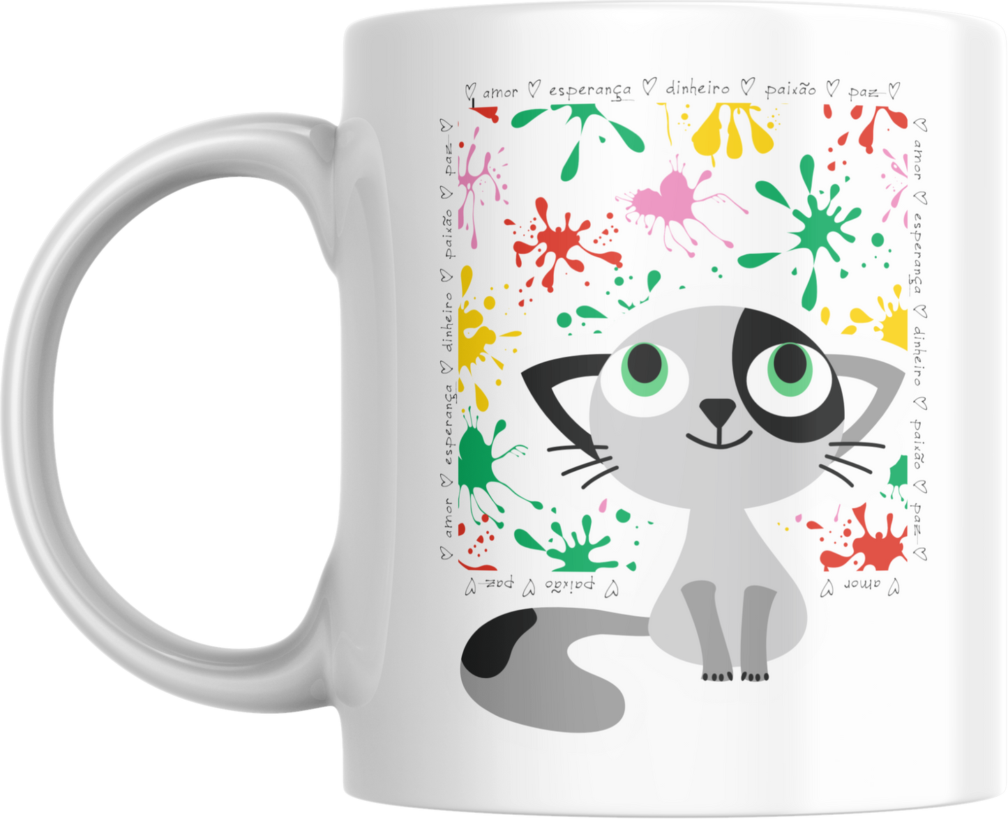 Caneca animais desejos ano novo