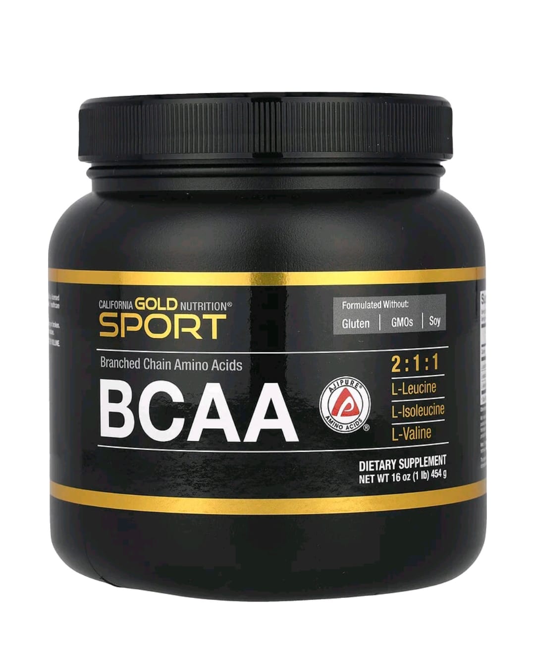 California Gold Nutrition, Sport, BCAA em Pó, AjiPure®, Aminoácidos de Cadeia Ramificada, 454 g