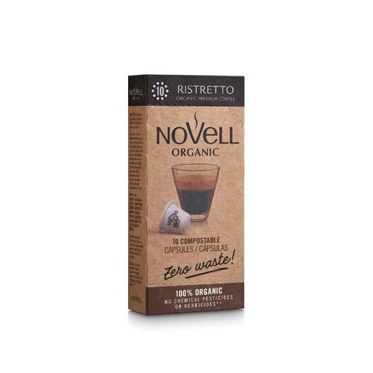 Café Novell Organic Ristretto – Cápsulas Compostáveis (10 un.)