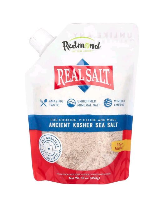 Sal Marinho Mineral Kosher Antigo – 100% Natural, Não Refinado e Rico em Minerais (454 g)