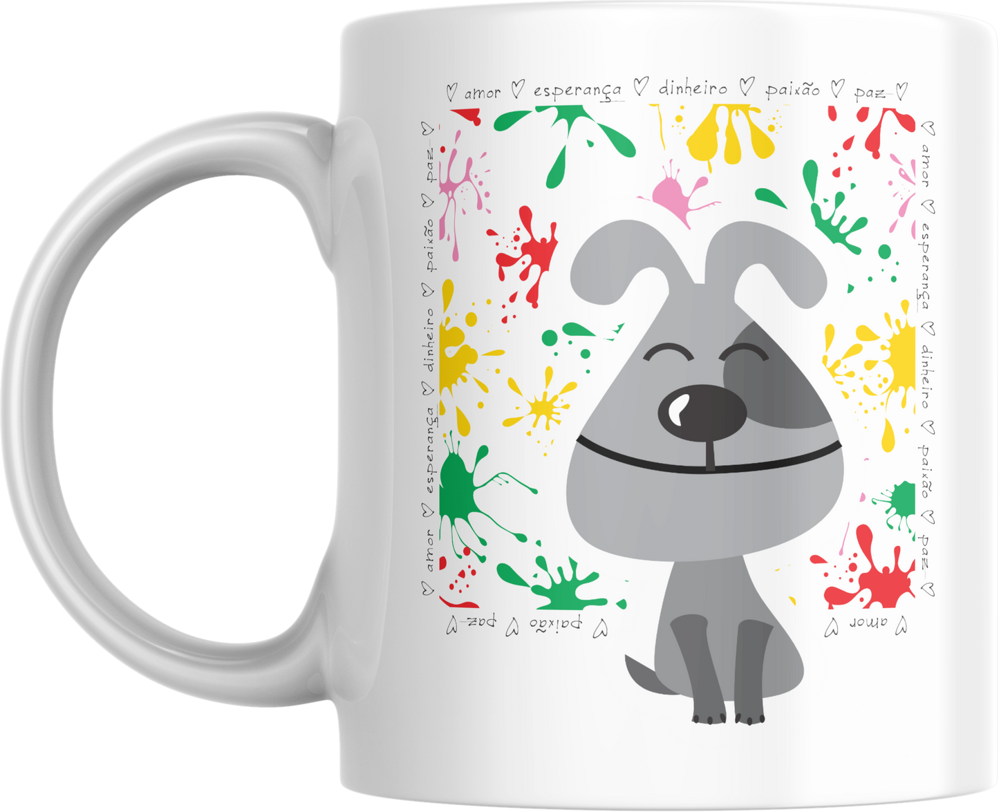 Caneca animais desejos ano novo