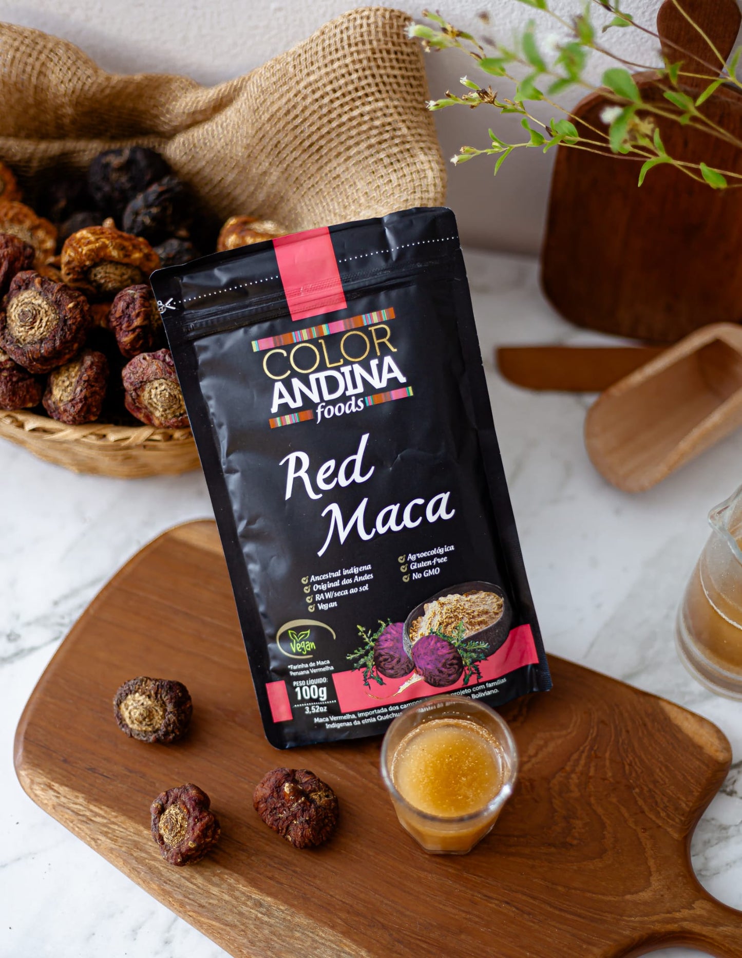 Maca Peruana Amarela,vermelha,black em pó 100% pura 100g | 3 PACOTES | direto dos Andes