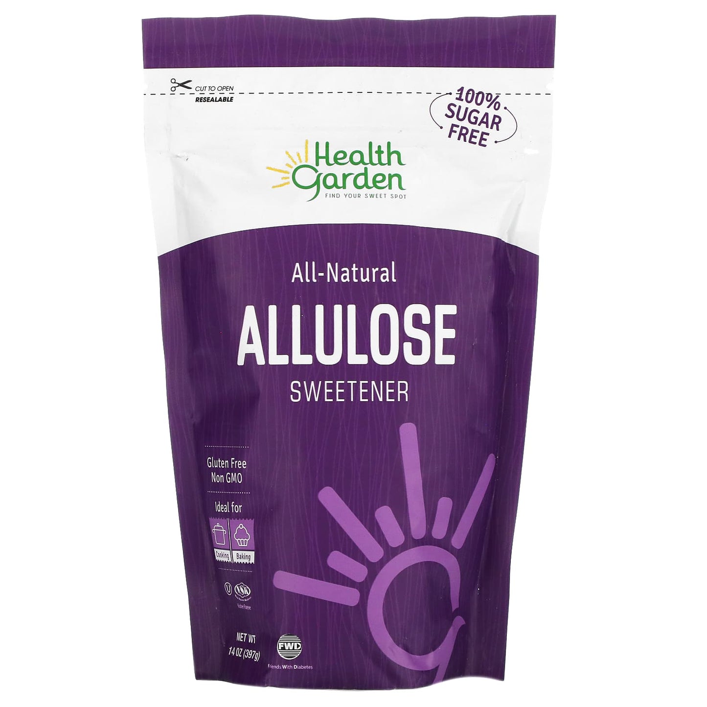 Adoçante de Allulose Totalmente Natural, 397 g