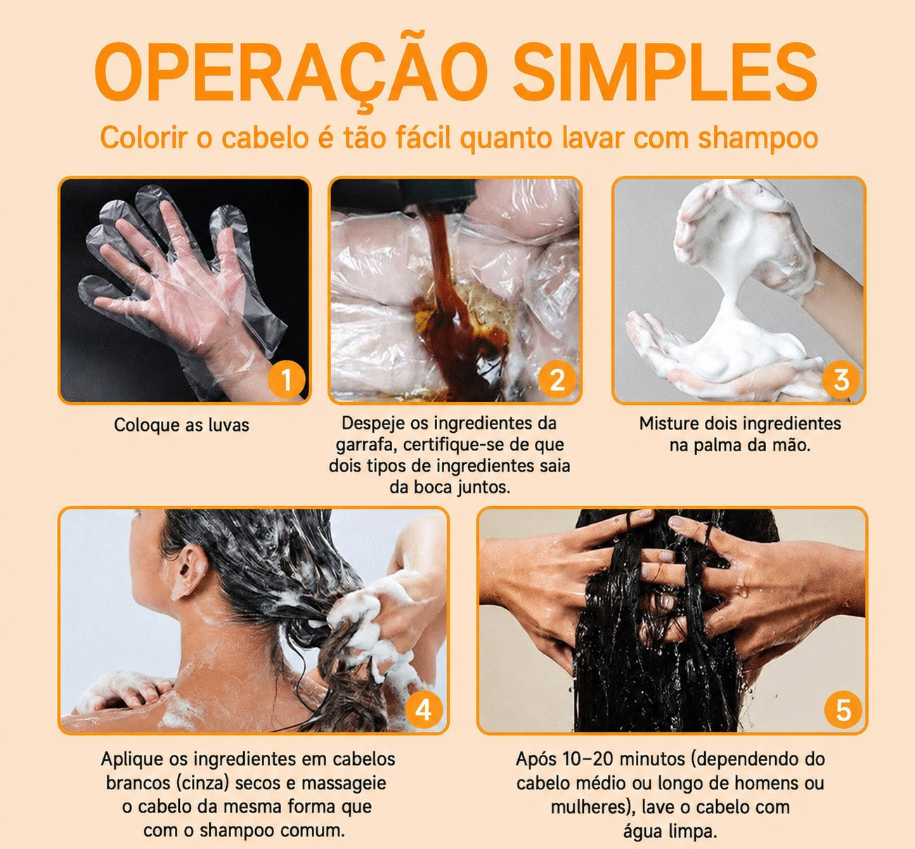 Shampoo Colorante com Óleo de Argan Professional 500ml