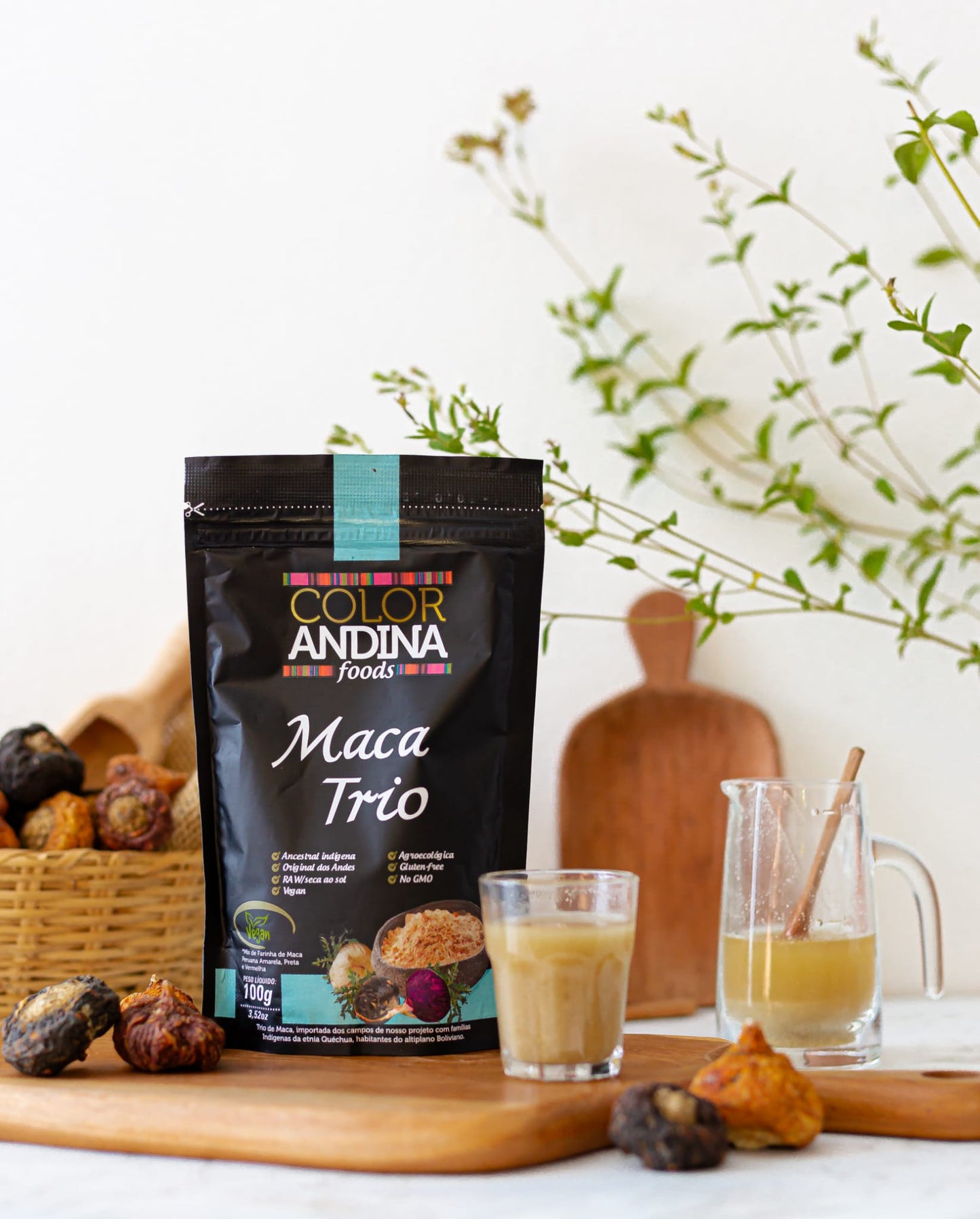 Maca Peruana Trio em pó 100% pura 100g | direto dos Andes