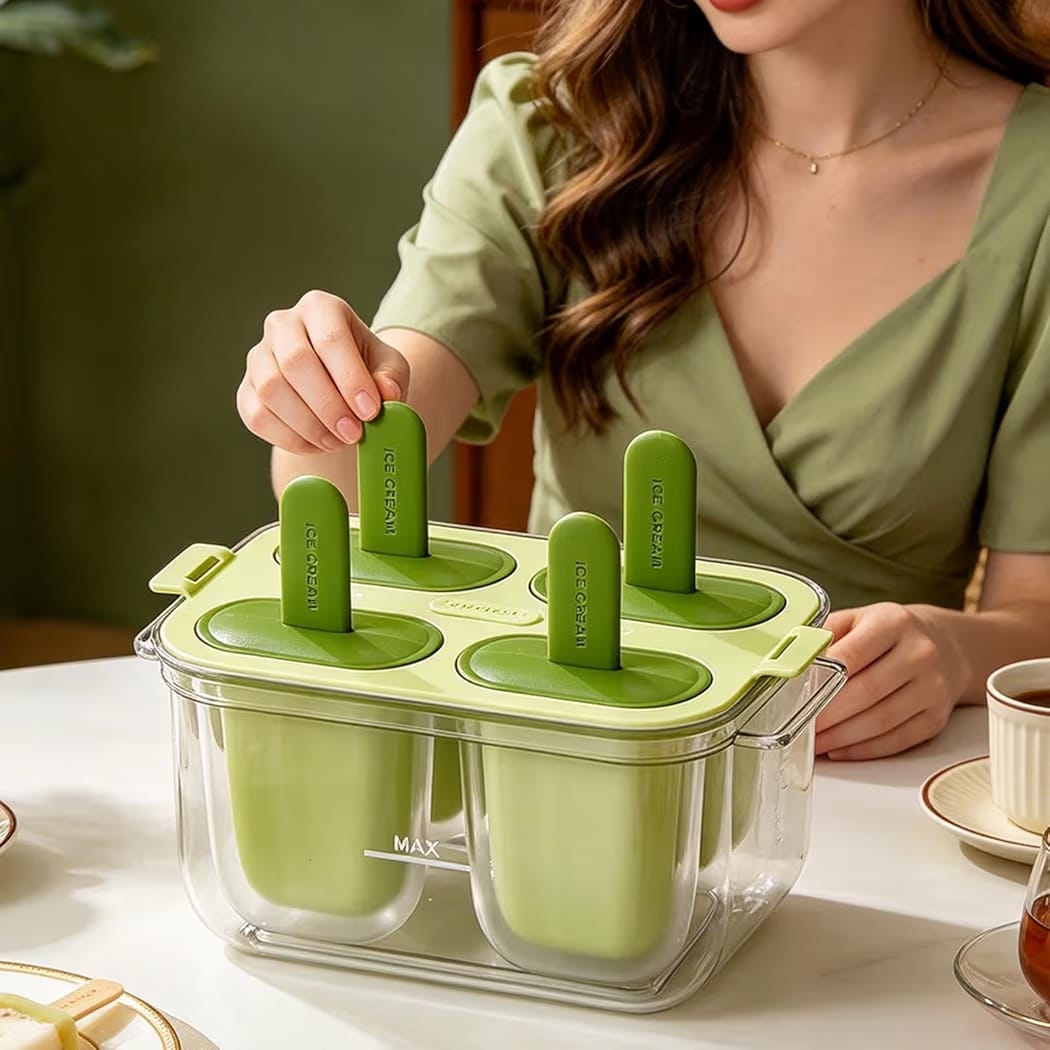 Forma para Paleta Mexicana Recheada – 4 Picolés com Dupla Camada