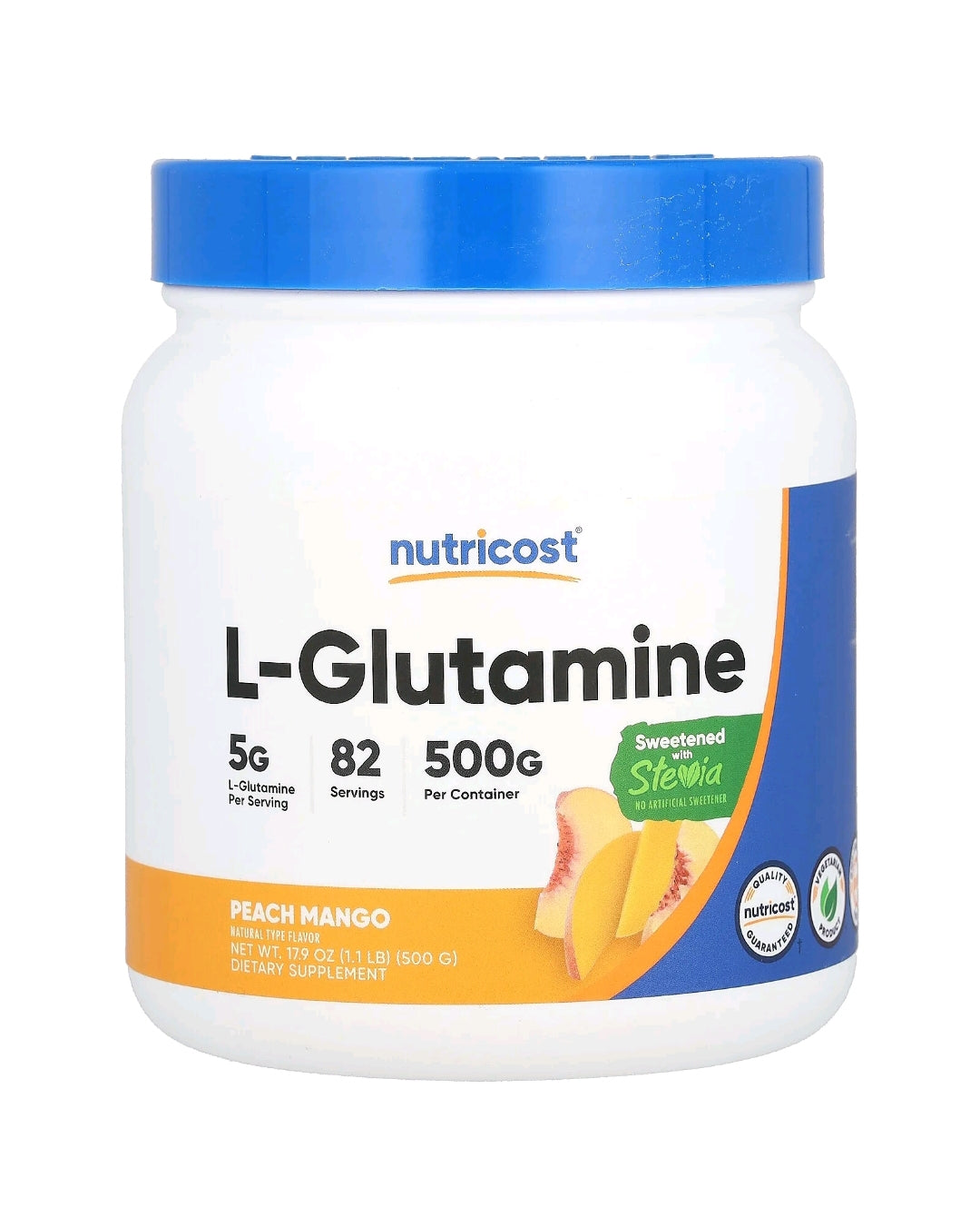 L-Glutamina Sabores Peach Mango e Blackberry Lemonade,500 g