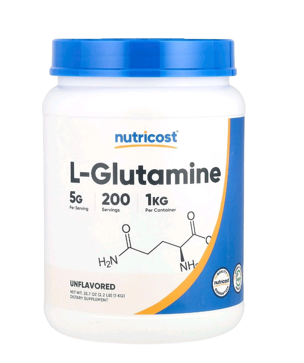 L-Glutamina Pura Sem Sabor | Alta Pureza, 1 KG
