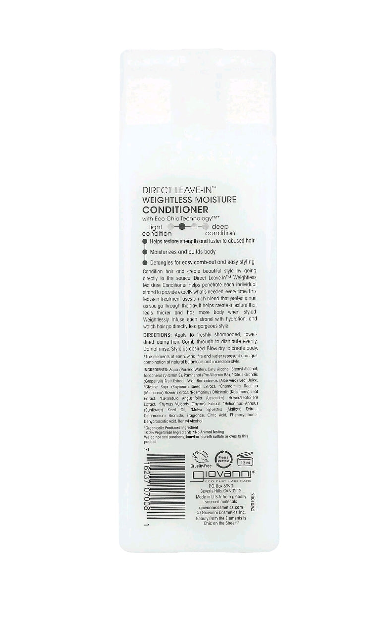 Direct Leave-In, Condicionador Leve e Hidratante, Para Todos os Tipos de Cabelo, 250 ml