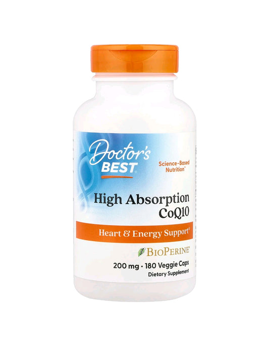 CoQ10 de Alta Absorção com BioPerine, 200 mg, 180 Cápsulas Softgel Vegetais