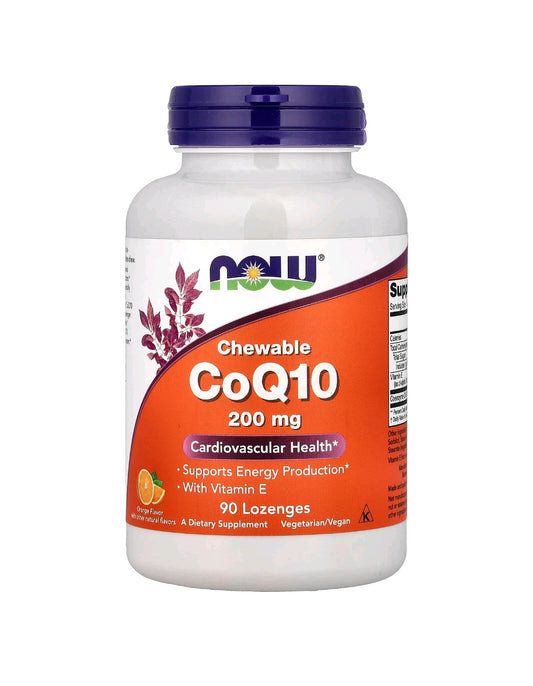 CoQ10 Mastigável com Vitamina E, Laranja, 90 Pastilhas