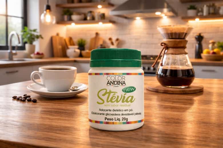 Combo Adoçante Stevia Color Andina 100% Natural com Scoop |  Adoçar com Precisão