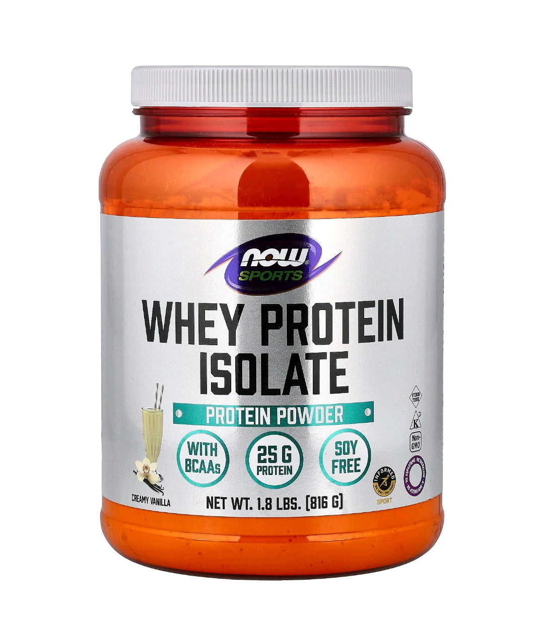 Whey Protein Isolado  – Baunilha Cremosa ou Chocolate Cremoso ,816 g