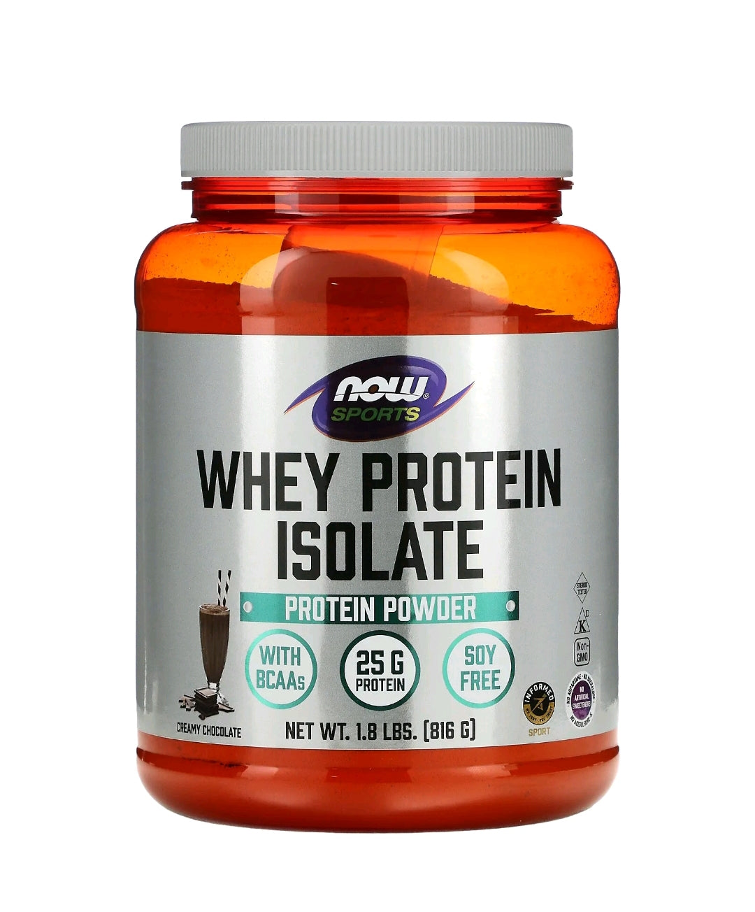 Whey Protein Isolado  – Baunilha Cremosa ou Chocolate Cremoso ,816 g